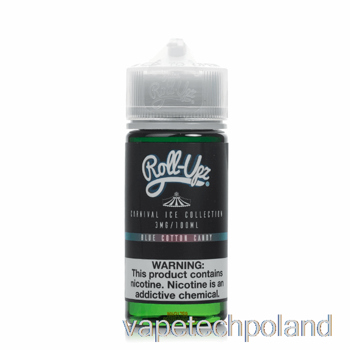 Vape Polska Ice Blue Wata Cukrowa - Karnawał - Sok Roll Upz - 100ml 6mg